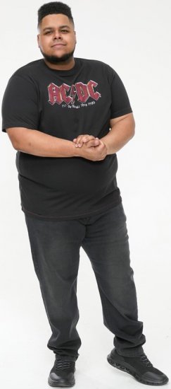 D555 JAILBREAK Official Ac/Dc Printed T-Shirt With Front And Back Print - Black - T-shirts - T-shirts i store størrelser - 2XL-14XL