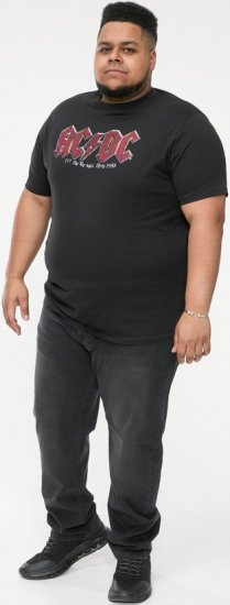 D555 JAILBREAK Official Ac/Dc Printed T-Shirt With Front And Back Print - Black - T-shirts - T-shirts i store størrelser - 2XL-14XL