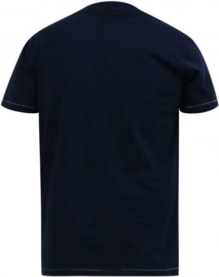 D555 ROGERS Official Captain America Printed T-Shirt Dark Navy - T-shirts - T-shirts i store størrelser - 2XL-14XL