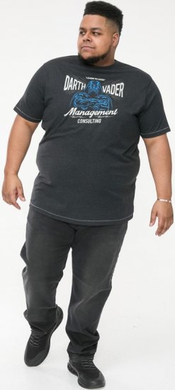 D555 SOLO Official Star Wars Management Consulting Printed T-Shirt Black Reno - T-shirts - T-shirts i store størrelser - 2XL-14XL