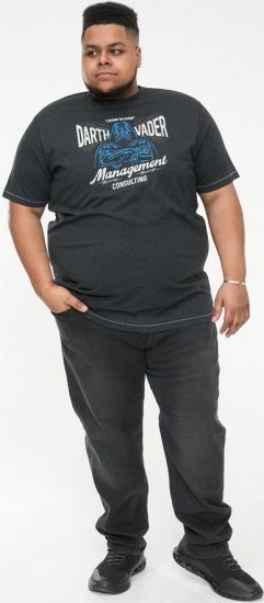 D555 SOLO Official Star Wars Management Consulting Printed T-Shirt Black Reno - T-shirts - T-shirts i store størrelser - 2XL-14XL