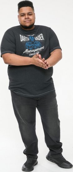 D555 SOLO Official Star Wars Management Consulting Printed T-Shirt Black Reno - T-shirts - T-shirts i store størrelser - 2XL-14XL