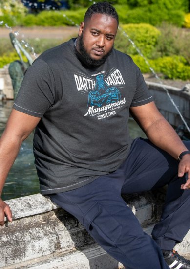 D555 SOLO Official Star Wars Management Consulting Printed T-Shirt Black Reno - T-shirts - T-shirts i store størrelser - 2XL-14XL