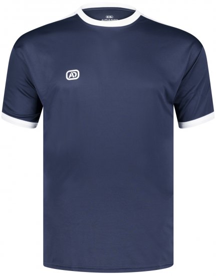 Adamo Marco Technical Sports T-shirt Navy - Sportstøj & Outdoor - Sportstøj i store størrelser til mænd