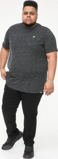 D555 ORSTON Reno Fabric Crew Neck T-Shirt With Chest Embroidery Black Reno - T-shirts - T-shirts i store størrelser - 2XL-14XL