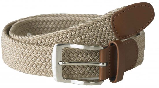 D555 Frank Braided Belt Stone - Bælter - Store Bælter - W40-W70/2XL-8XL