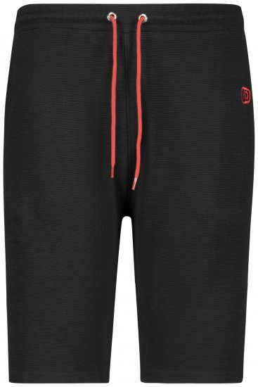 Adamo Marcel Ottoman Sweatshorts Black - Joggingbukser og shorts - Sweatpants og Sweatshorts 2XL-12XL