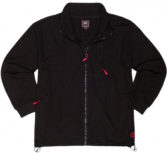 Adamo Max Ottoman Sweatshirt Black - Trøjer og hættetrøjer - Trøjer og Hættetrøjer i store størrelser - 2XL-14XL