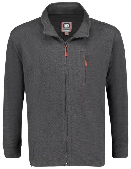 Adamo 159114 Ottoman Sweatjakke Mørkegrå - Trøjer og hættetrøjer - Trøjer og Hættetrøjer i store størrelser - 2XL-14XL