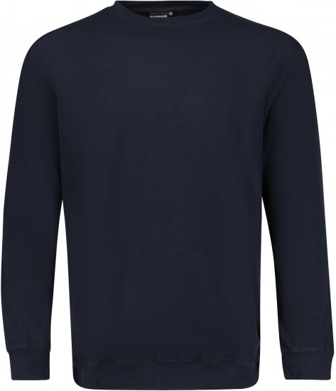 Adamo Athen Crew neck Sweatshirt Navy - Trøjer og Hættetrøjer - Trøjer og Hættetrøjer i store størrelser - 2XL-14XL