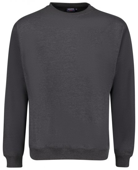 Adamo 159303 Sweatshirt Mørkegrå meleret - Trøjer og hættetrøjer - Trøjer og Hættetrøjer i store størrelser - 2XL-14XL