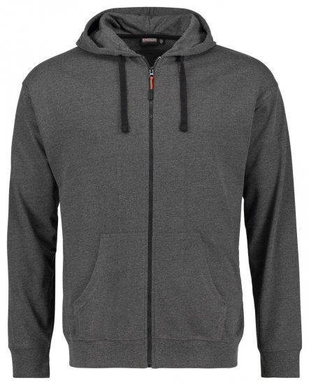 Adamo 159306 Hættejakke Mørkegrå meleret - Trøjer og hættetrøjer - Trøjer og Hættetrøjer i store størrelser - 2XL-14XL