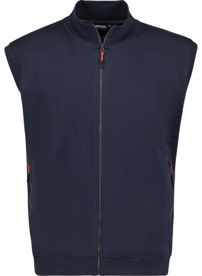Adamo 159307 Sweatvest Mørkeblå - Trøjer og hættetrøjer - Trøjer og Hættetrøjer i store størrelser - 2XL-14XL