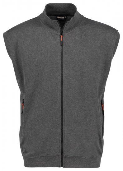 Adamo 159307 Sweatvest Mørkegrå meleret - Trøjer og hættetrøjer - Trøjer og Hættetrøjer i store størrelser - 2XL-14XL