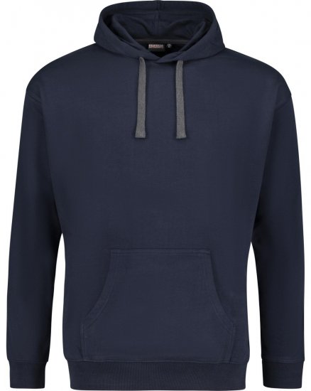 Adamo 159310 Hættetrøje Mørkeblå - Trøjer og hættetrøjer - Trøjer og Hættetrøjer i store størrelser - 2XL-14XL