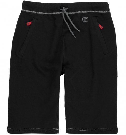 Adamo Moritz Sweatshorts Black - Joggingbukser og shorts - Sweatpants og Sweatshorts 2XL-12XL