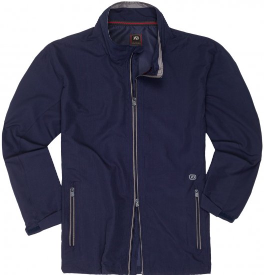 Adamo Oswin Lightweight Fitness Jacket Navy - Sportstøj & outdoor - Sportstøj i store størrelser til mænd