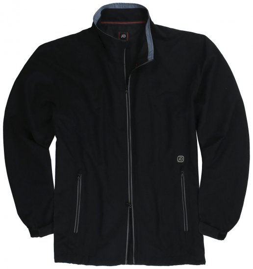 Adamo Oswin Lightweight Fitness Jacket Black - Sportstøj & outdoor - Sportstøj i store størrelser til mænd