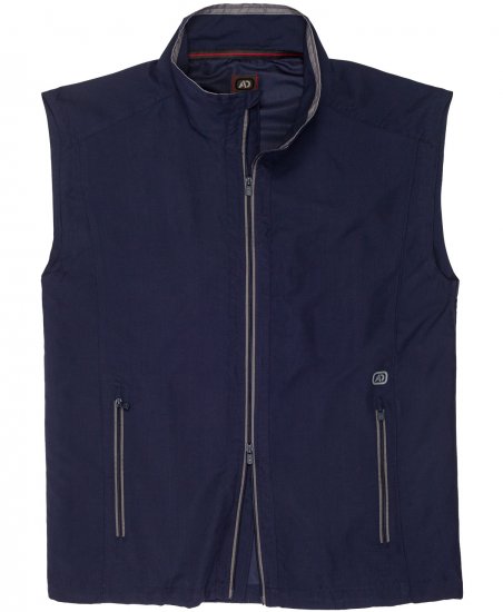 Adamo Orlando Fitness Vest Full Zipper Navy - Sportstøj & outdoor - Sportstøj i store størrelser til mænd