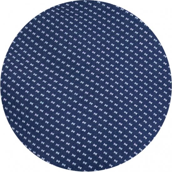 D555 Norwich Short Sleeve Micro AOP Shirt With Hidden Button Down Navy - Skjorter - Skjorter til store mænd 2XL- 8XL