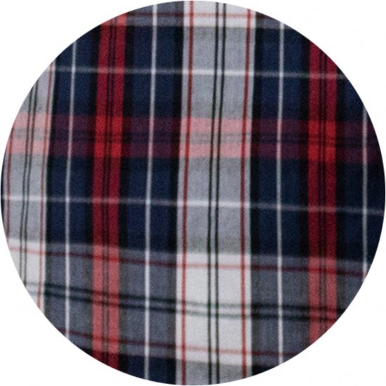 D555 Shields Button Down Collar Short Sleeve Shirt With Pocket Red Check - Skjorter - Skjorter til store mænd 2XL- 8XL