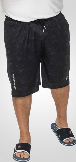 D555 Woking Dry Wear Fully Elasticated Polyester Shorts Navy - Sportstøj & outdoor - Sportstøj i store størrelser til mænd