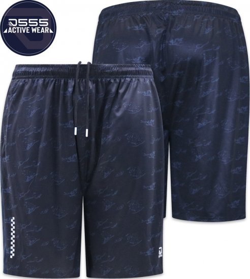 D555 Woking Dry Wear Fully Elasticated Polyester Shorts Navy - Sportstøj & outdoor - Sportstøj i store størrelser til mænd