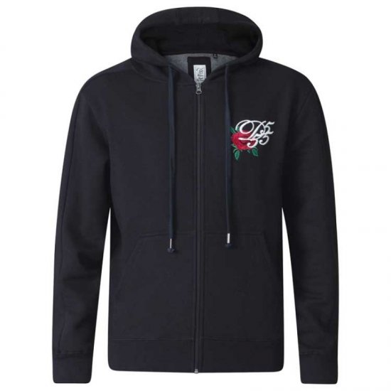 D555 Verlin Couture Full Zip Hoodie Black - Trøjer og hættetrøjer - Trøjer og Hættetrøjer i store størrelser - 2XL-14XL