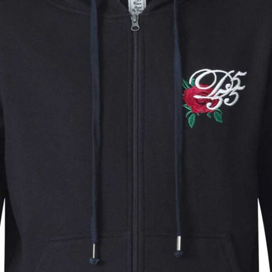 D555 Verlin Couture Full Zip Hoodie Black - Trøjer og hættetrøjer - Trøjer og Hættetrøjer i store størrelser - 2XL-14XL