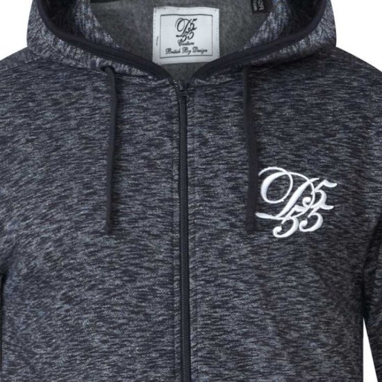 D555 Bennie Full zip Hoodie - Trøjer og hættetrøjer - Trøjer og Hættetrøjer i store størrelser - 2XL-14XL