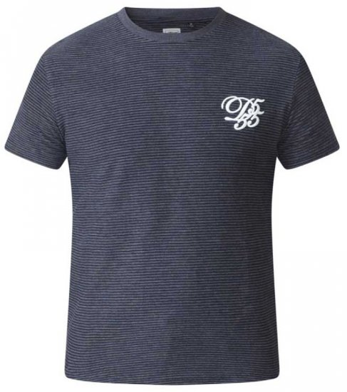 D555 Agler Waffle T-shirt Charcoal - T-shirts - T-shirts i store størrelser - 2XL-14XL