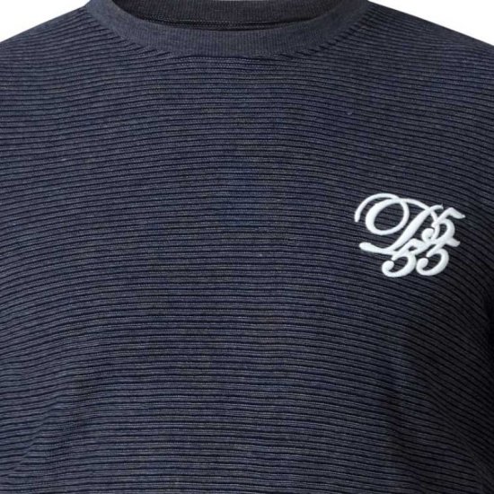 D555 Plato Long Sleeve T-shirt Charcoal - T-shirts - T-shirts i store størrelser - 2XL-14XL