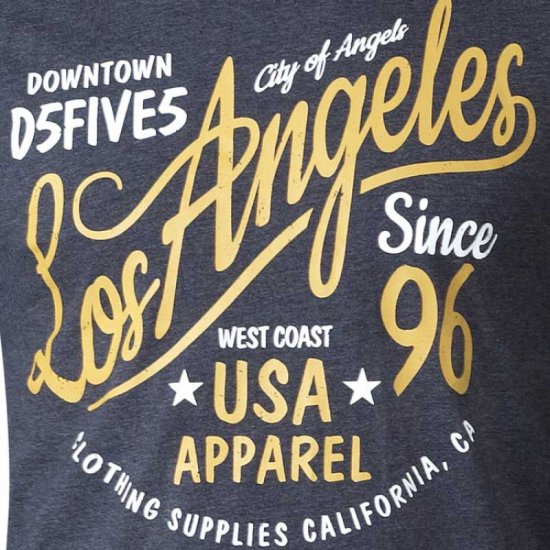 D555 Neill Long Sleeve T-shirt Black - T-shirts - T-shirts i store størrelser - 2XL-14XL