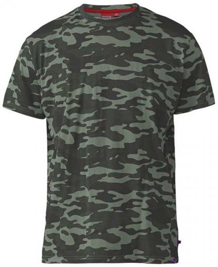 D555 Gaston T-shirt Camo Jungle - T-shirts - T-shirts i store størrelser - 2XL-14XL