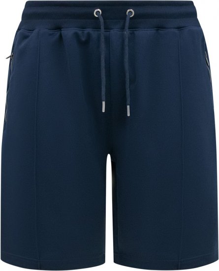 D555 Spalding Elasticated Waist Interlock Shorts Navy - Joggingbukser og shorts - Sweatpants og Sweatshorts 2XL-12XL