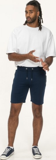 D555 Spalding Elasticated Waist Interlock Shorts Navy - Joggingbukser og shorts - Sweatpants og Sweatshorts 2XL-12XL