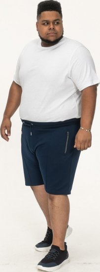 D555 Spalding Elasticated Waist Interlock Shorts Navy - Joggingbukser og shorts - Sweatpants og Sweatshorts 2XL-12XL