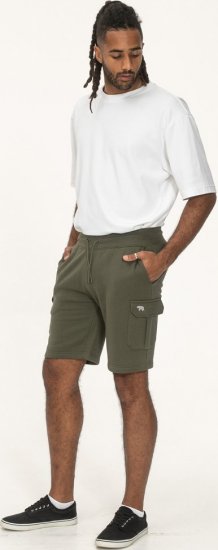 D555 Wigan 1 Elasticated Waist Fleece Cargo Shorts Khaki - Joggingbukser og shorts - Sweatpants og Sweatshorts 2XL-12XL
