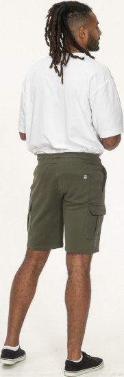 D555 Wigan 1 Elasticated Waist Fleece Cargo Shorts Khaki - Joggingbukser og shorts - Sweatpants og Sweatshorts 2XL-12XL