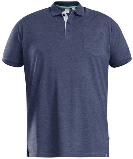 D555 Grant Polo Shirt Denim Blue - Polotrøjer - Polotrøjer 2XL-8XL