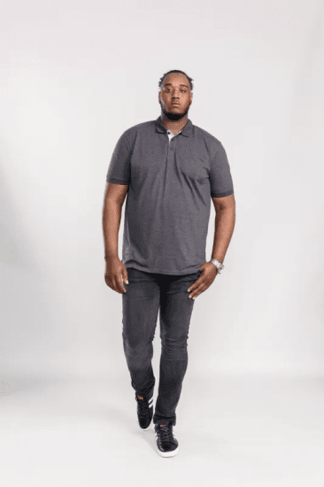 D555 Grant Polo Shirt Charcoal - Polotrøjer - Polotrøjer 2XL-8XL