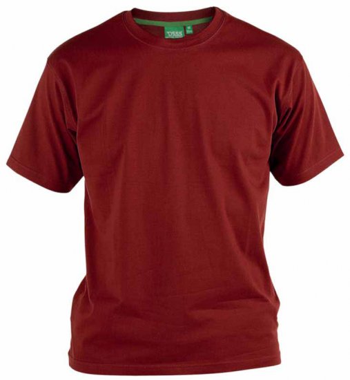 D555 Flyers Crew Neck T-shirt Rød - T-shirts - T-shirts i store størrelser - 2XL-14XL