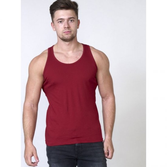 D555 Fabio Tanktop Rød - T-shirts - T-shirts i store størrelser - 2XL-14XL