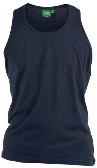 D555 Fabio Tanktop Mørkeblå - T-shirts - T-shirts i store størrelser - 2XL-14XL