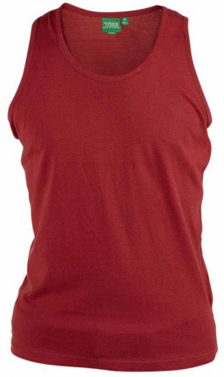 D555 Fabio Tanktop Rød - T-shirts - T-shirts i store størrelser - 2XL-14XL