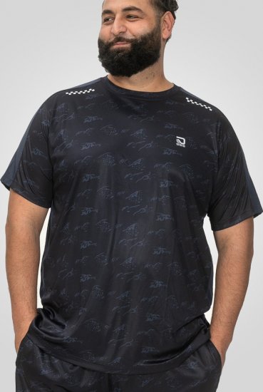 D555 Solihull Dry Wear Light Weight Poly Crew Neck T-Shirt Navy - Sportstøj & Outdoor - Sportstøj i store størrelser til mænd
