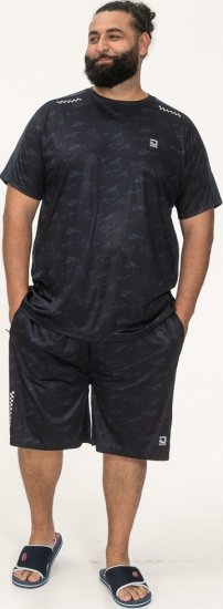 D555 Solihull Dry Wear Light Weight Poly Crew Neck T-Shirt Navy - Sportstøj & Outdoor - Sportstøj i store størrelser til mænd