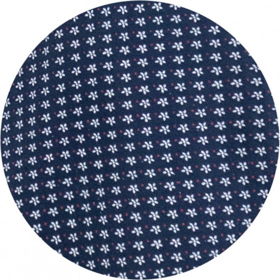 D555 Coventry AOP Polo Shirt Jacquard Collar & Ribbed Cuffs Navy - Polotrøjer - Polotrøjer 2XL-8XL