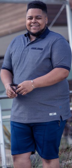 D555 Newcastle Polo Shirt Grey - Polotrøjer - Polotrøjer 2XL-8XL