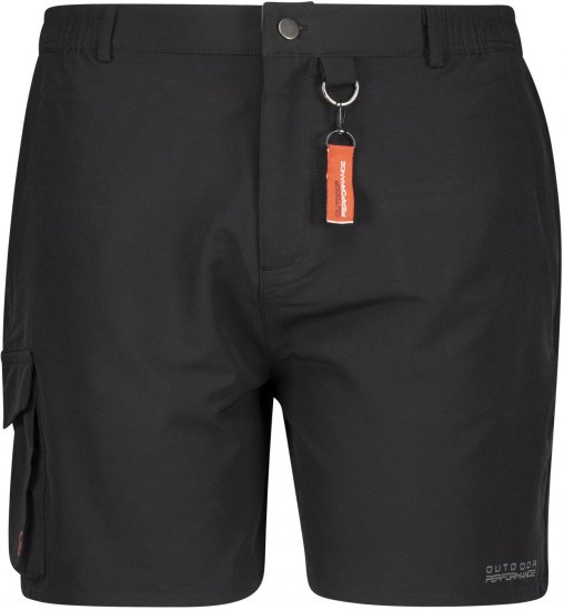 Adamo Tim Outdoor Shorts Black - Sportstøj & outdoor - Sportstøj i store størrelser til mænd